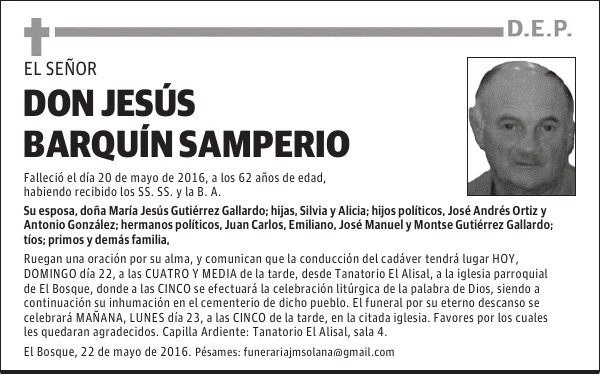 DON JESÚS BARQUÍN SAMPERIO