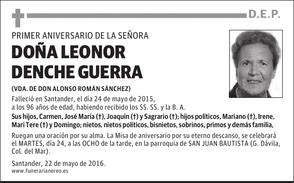 DOÑA LEONOR DENCHE GUERRA