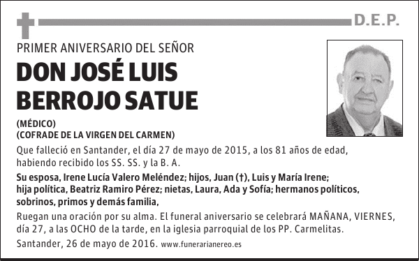 DON JOSE LUIS BERROJO SATUE
