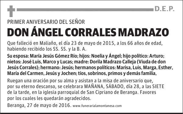 Don Ángel Corrales Madrazo