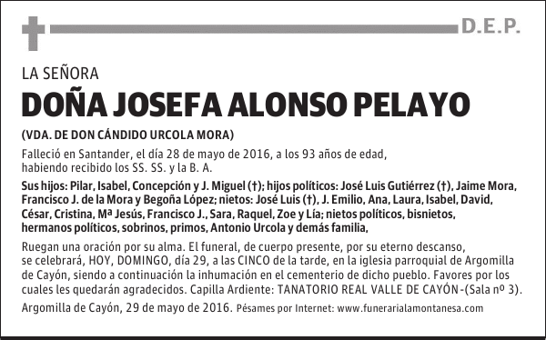Doña Josefa Alonso Pelayo