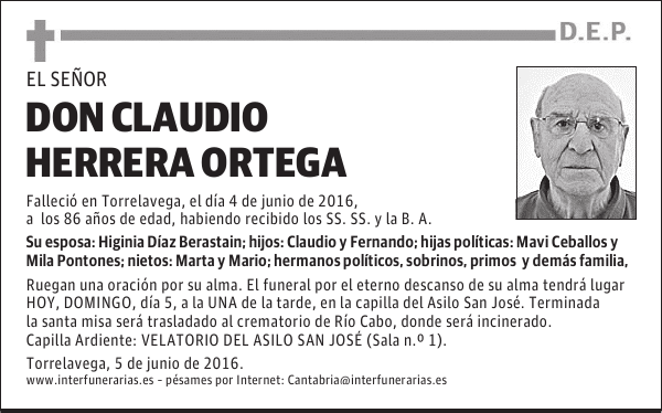 D. CLAUDIO HERRERA ORTEGA