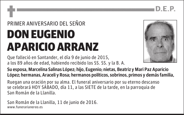 DON EUGENIO APARICIO ARRANZ