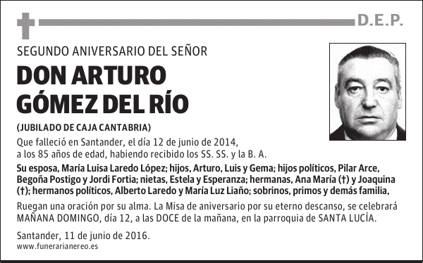 DON ARTURO GÓMEZ DEL RÍO
