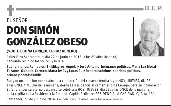 DON SIMON GONZALEZ OBESO
