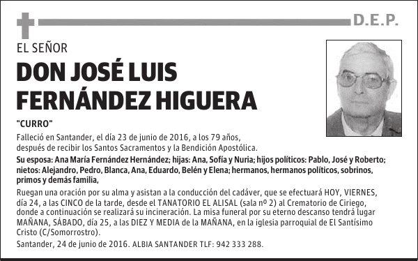 DON JOSÉ LUIS FERNANDEZ HIGUERA