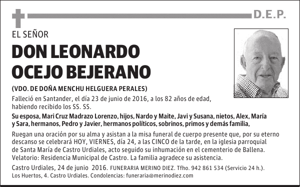 DON LEONARDO OCEJO