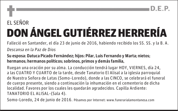 Don Ángel Gutiérrez Herrería