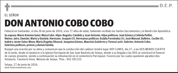 DON ANTONIO COBO COBO
