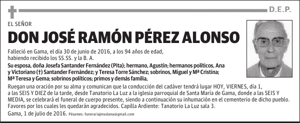 DON JOSÉ RAMÓN PÉREZ ALONSO