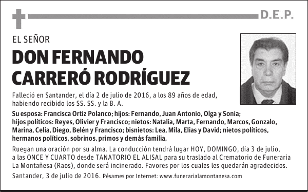 Don Fernando Carreró Rodríguez