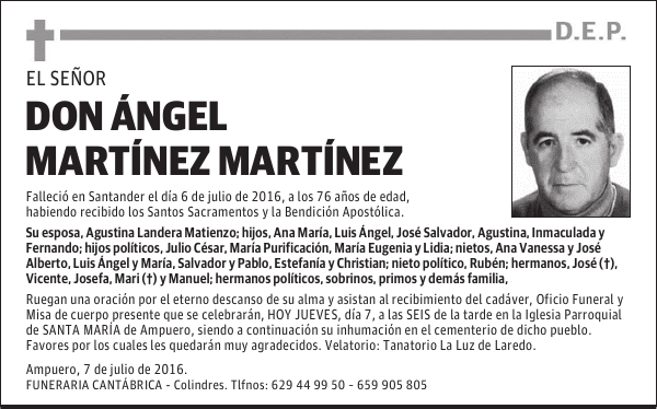 DON ÁNGEL MARTÍNEZ MARTÍNEZ