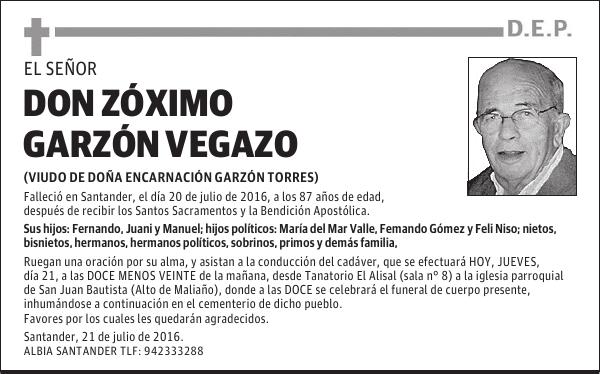 DON ZOXIMO GARZÓN VEGAZO