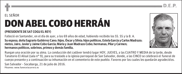 DON ABEL COBO HERRÁN