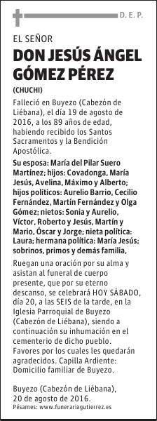 DON JESÚS ÁNGEL GÓMEZ PÉREZ