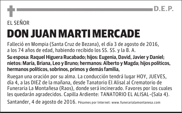 Don Juan Marti Mercade