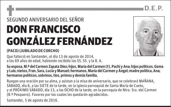 DON FRANCISCO GONZÁLEZ FERNÁNDEZ
