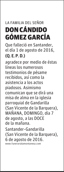 Don Cándido Gómez García