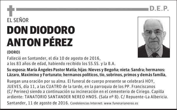 DON DIODORO ANTON PEREZ