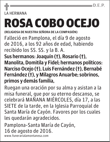 ROSA COBO OCEJO