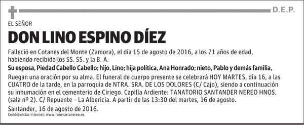 DON LINO ESPINO DÍEZ