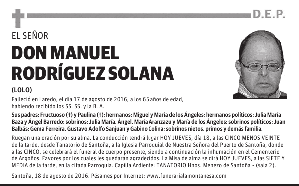 DON MANUEL RODRÍGUEZ SOLANA
