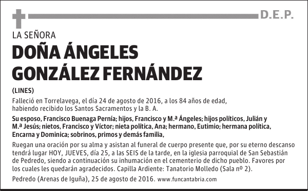 Doña Angeles González Fernández