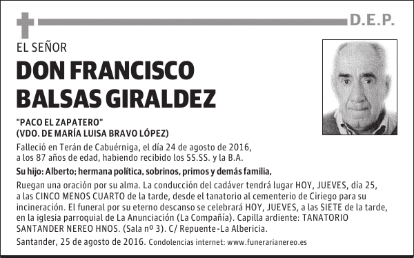 DON FRANCISCO BALSAS GIRALDEZ
