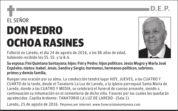 Don Pedro Ochoa Rasines
