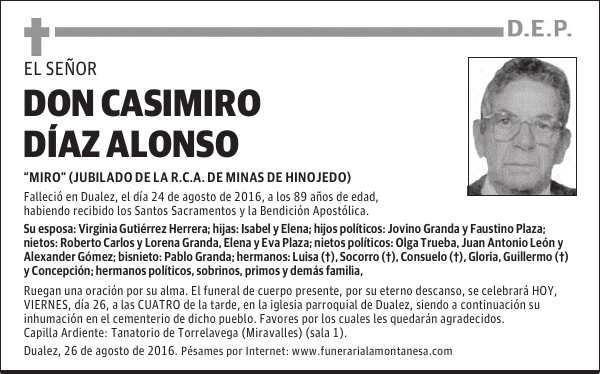 Don Casimiro Díaz Alonso