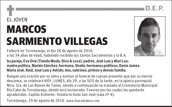 MARCOS SARMIENTO VILLEGAS
