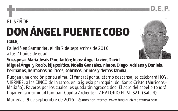 Don Angel Puente Cobo