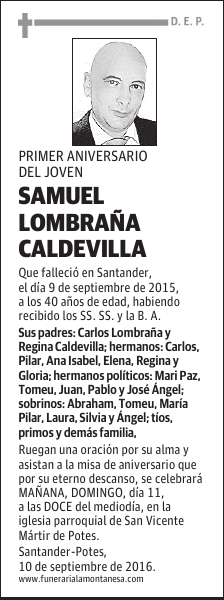 Samuel Lombraña Caldevilla