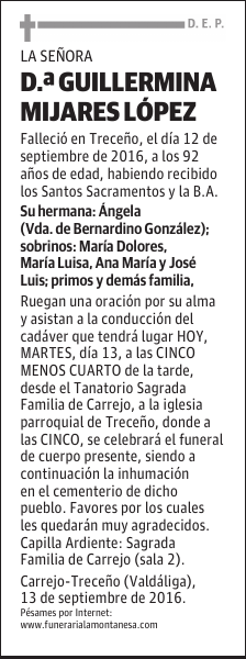 Dª. GUILLERMINA MIJARES LÓPEZ