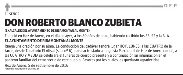 DON ROBERTO BLANCO ZUBIETA