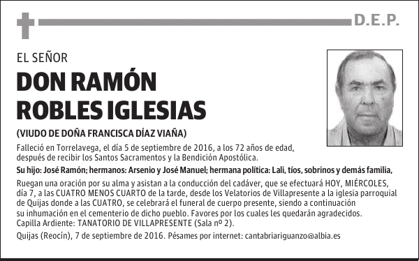 DON RAMÓN ROBLES IGLESIAS
