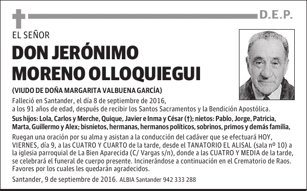 DON JERÓNIMO MORENO OLLOQUIEGUI