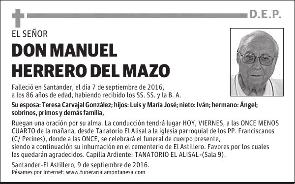 Don Manuel Herrero del Mazo