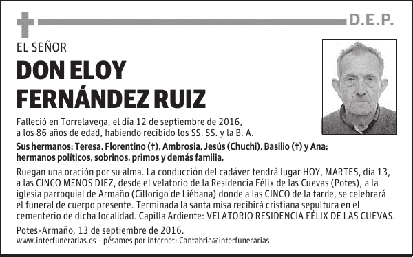 D. ELOY FERNÁNDEZ RUIZ