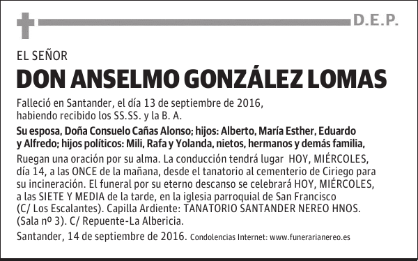DON ANSELMO GONZALEZ LOMAS