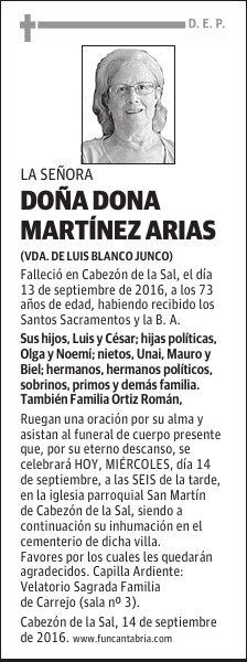 Doña Dona Martínez Arias