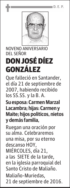 DON JOSÉ DÍEZ GONZÁLEZ