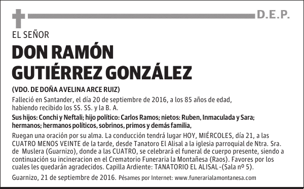 Don Ramón Gutiérrez González