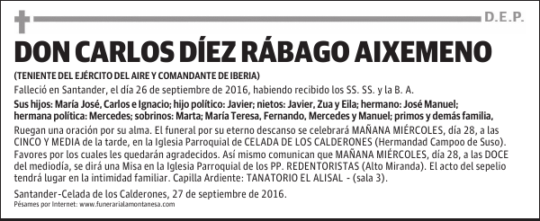 DON CARLOS DÍEZ RÁBAGO AIXEMENO