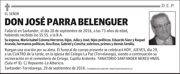 DON JOSE PARRA BELENGUER