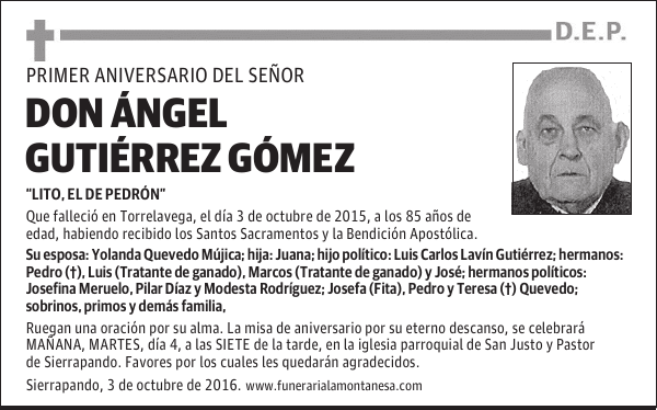 Don Ángel Gutiérrez Gómez