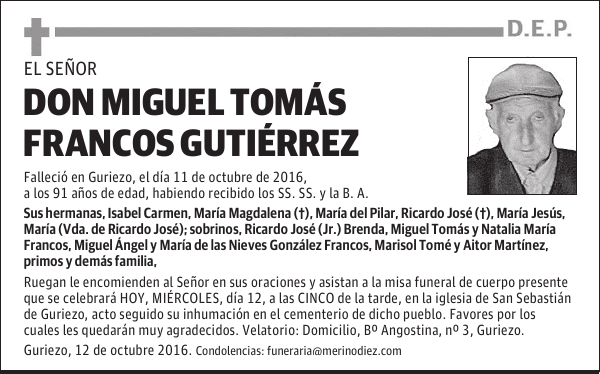 DON MIGUEL TOMAS FRANCOS