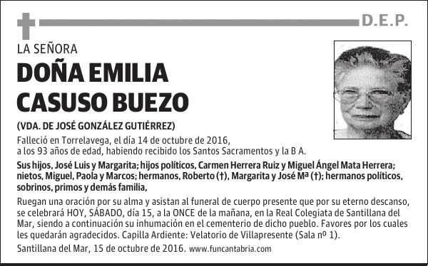 Doña Emilia Casuso Buezo