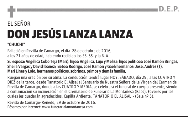 Don Jesús Lanza Lanza