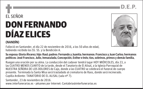 DON FERNANDO DÍAZ ELICES